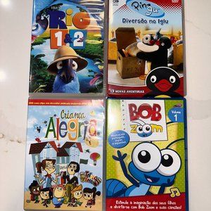 4 for $10 Portuguese (Brazil) DVDs for Kids